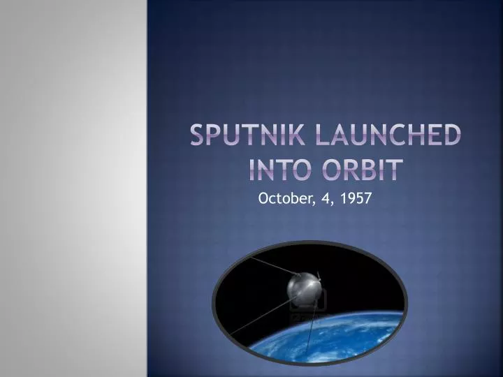 sputnik launched into orbit n.