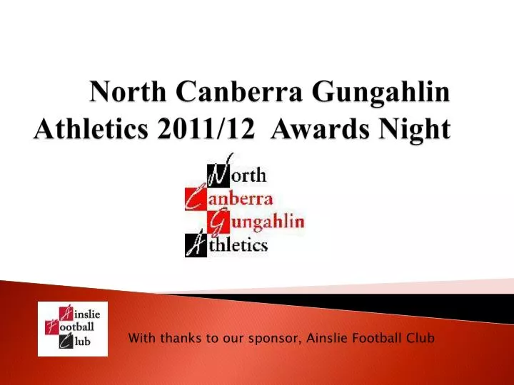 north canberra gungahlin athletics 2011 12 awards night n.