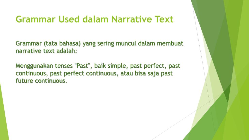 Ppt Narrative Text Powerpoint Presentation Free Download Id 2522447