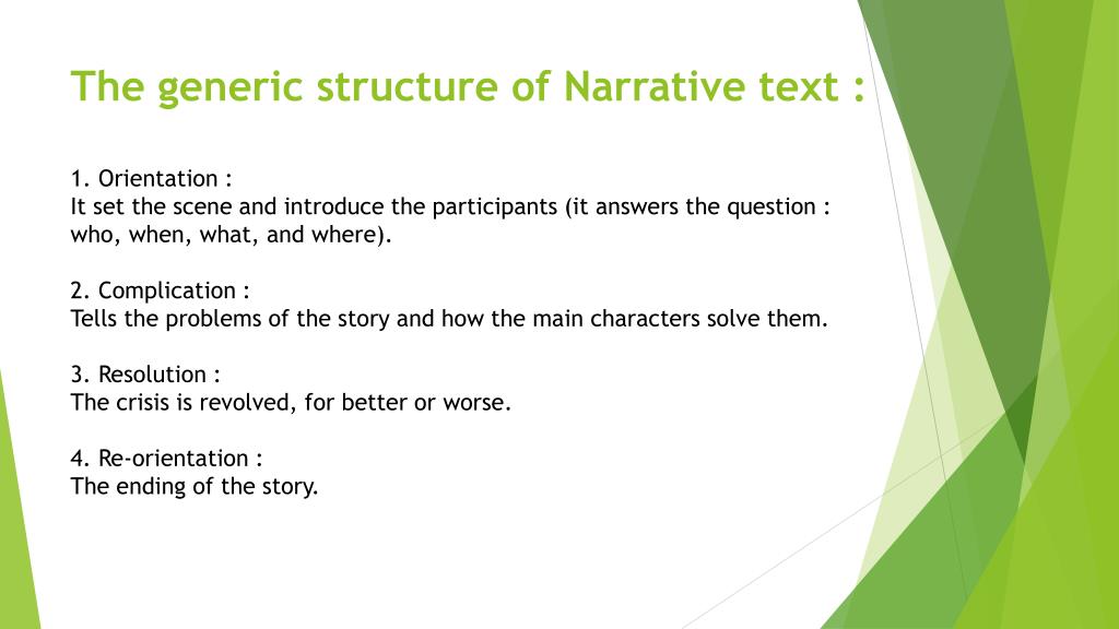 Ppt Narrative Text Powerpoint Presentation Free Download