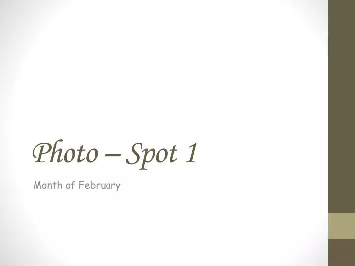 photo spot 1 n.
