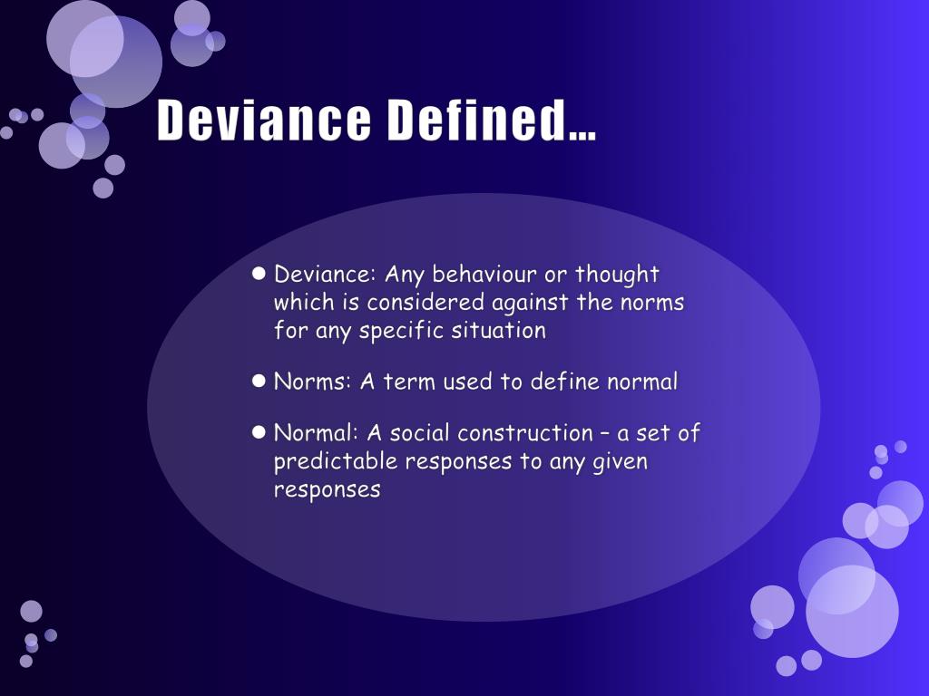 deviance meaning essay