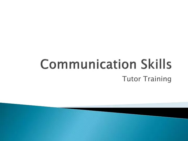 communication skills n.