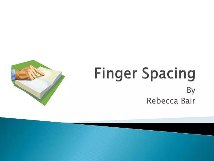 finger spacing n.