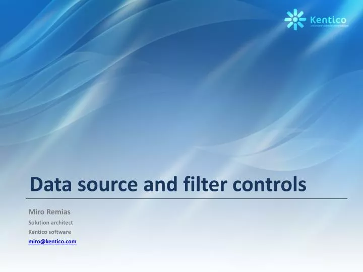PPT - Data source and filter controls PowerPoint Presentation, free ...