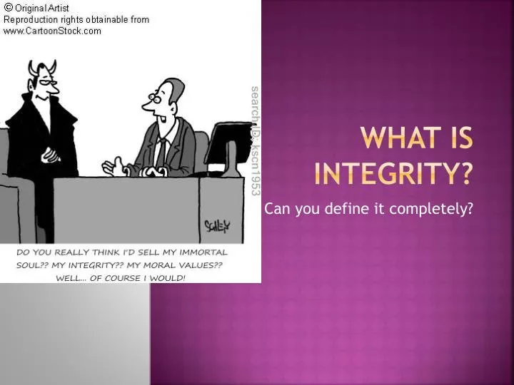 presentations on integrity