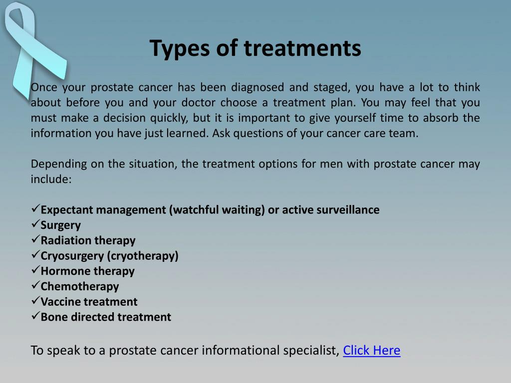 Ppt Prostate Cancer Treatment Options Powerpoint Presentation