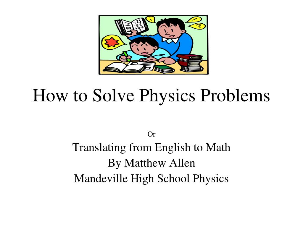 how to solve chase problems physics