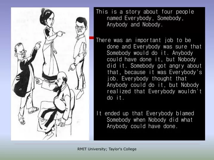 PPT This is a story about four people named Everybody, Somebody
