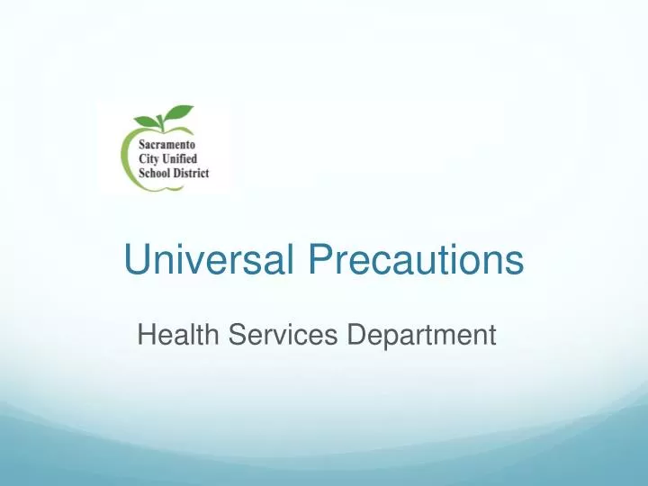 PPT - Universal Precautions PowerPoint Presentation, Free Download - ID ...