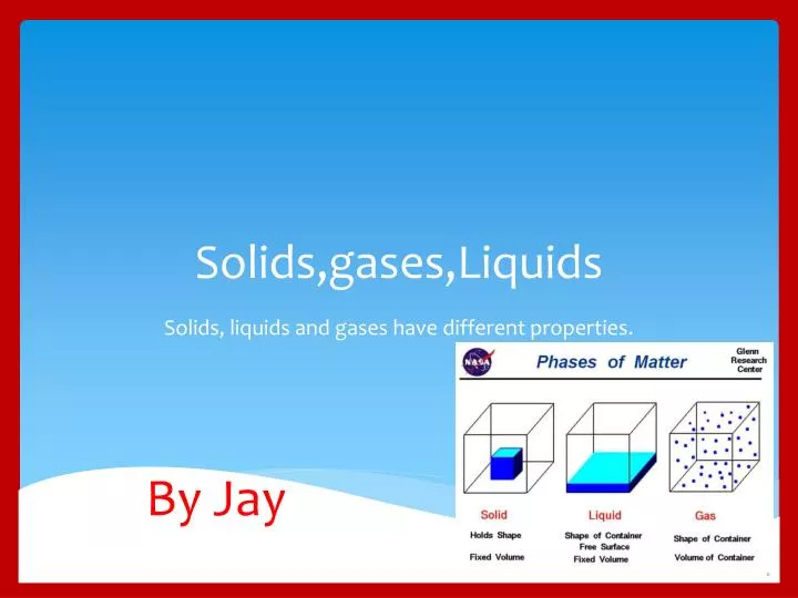 ppt solids gases liquids powerpoint presentation id 2529075 gas liquid solids