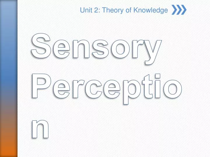PPT - Sensory Perception PowerPoint Presentation, free download - ID ...