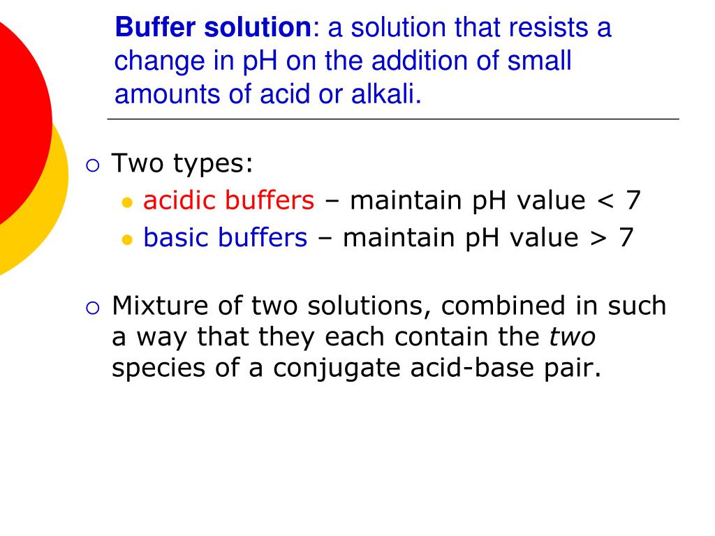 PPT PART 4 Salt Hydrolysis and Buffer Solutions PowerPoint Presentation ID2529504