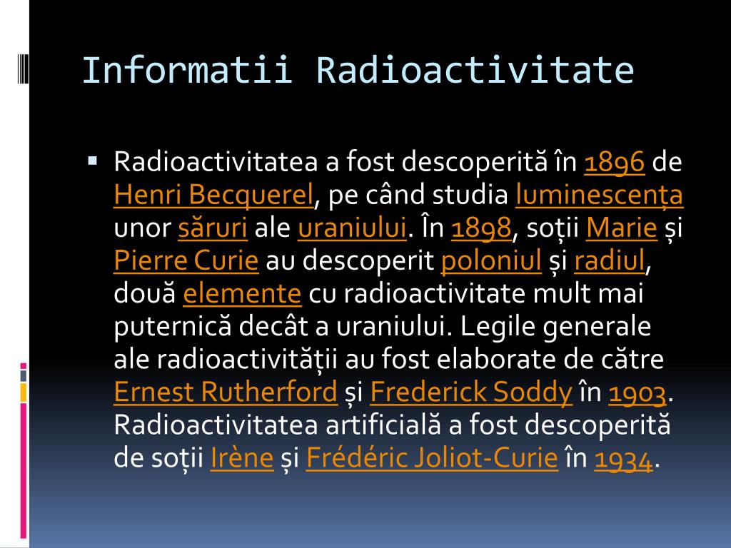 PPT - Radioactivitatea PowerPoint Presentation, free download - ID:2530080