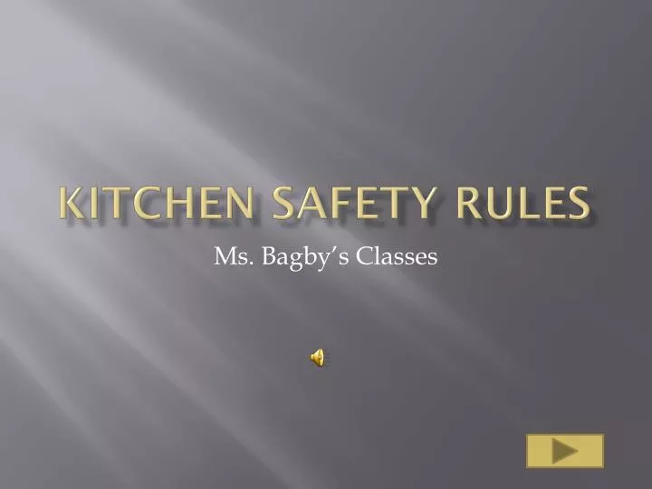PPT Kitchen Safety Rules PowerPoint Presentation, free download ID