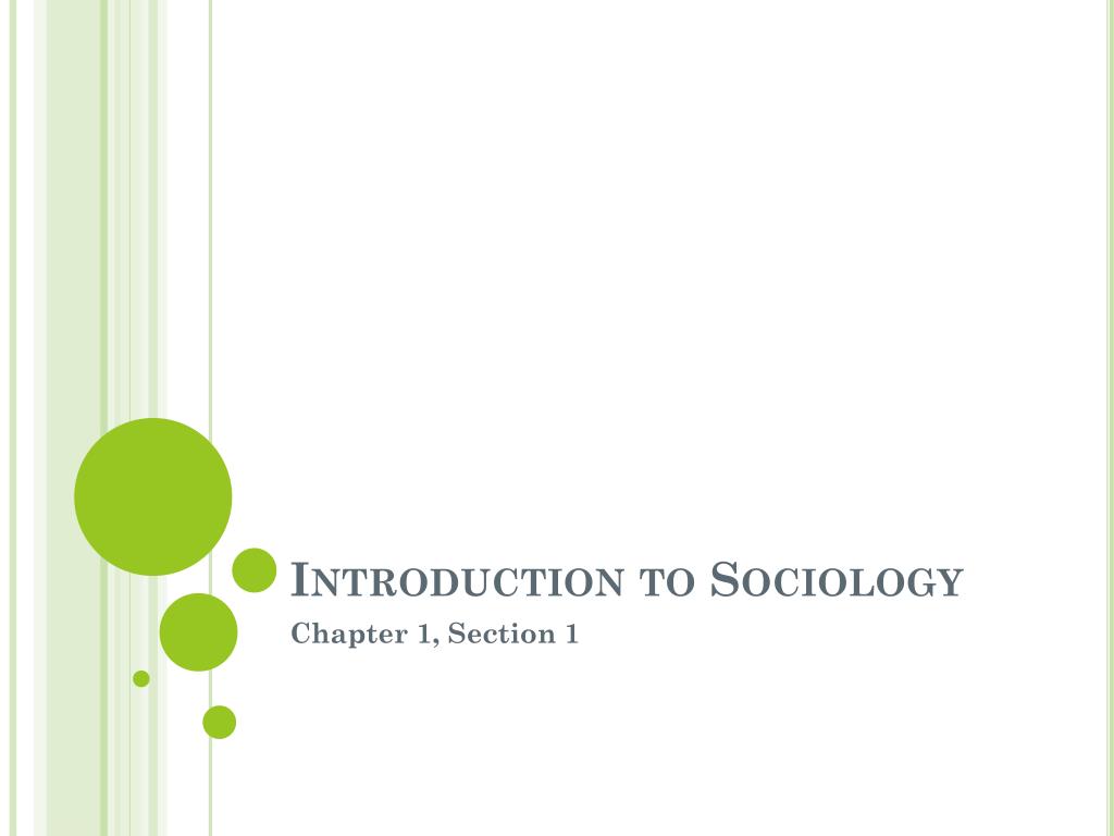 Introduction To Sociology Introduction To Sociology
