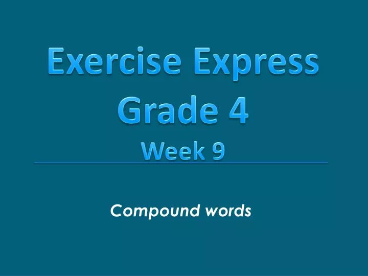 compound word powerpoint 2nd grade compound word powerpoint 2nd grade