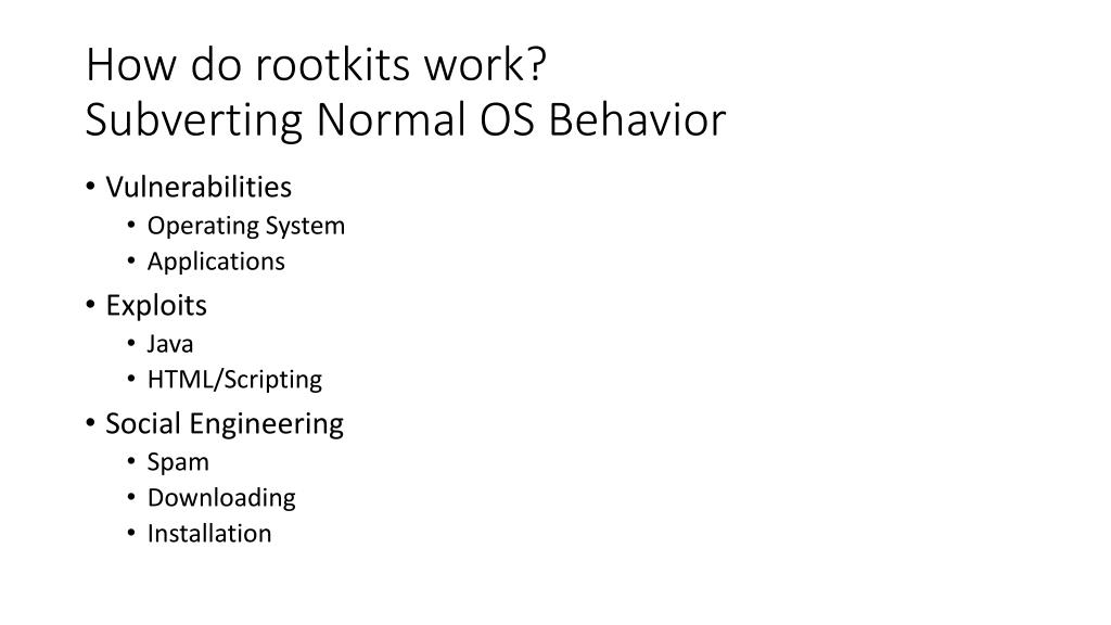 PPT Rootkits PowerPoint Presentation Free Download ID 2531258 ppt-rootkits-powerpoint-presentation-free-download-id-2531258
