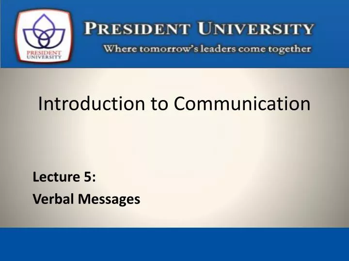 communication of introduction