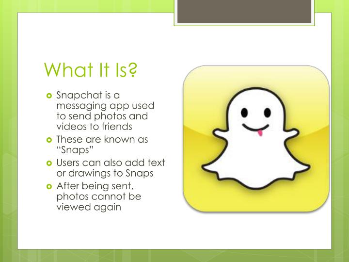 why i should have snapchat presentation