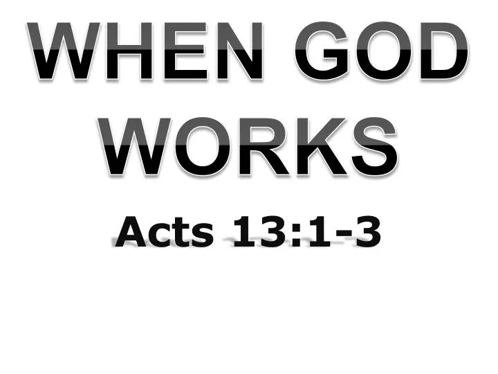 when god works n.