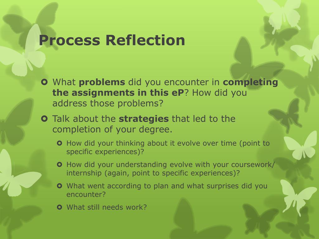 reflection about powerpoint presentation