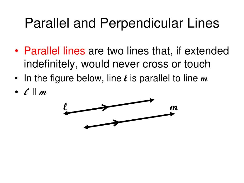 PPT - Parallel and Perpendicular Lines PowerPoint Presentation, free ...