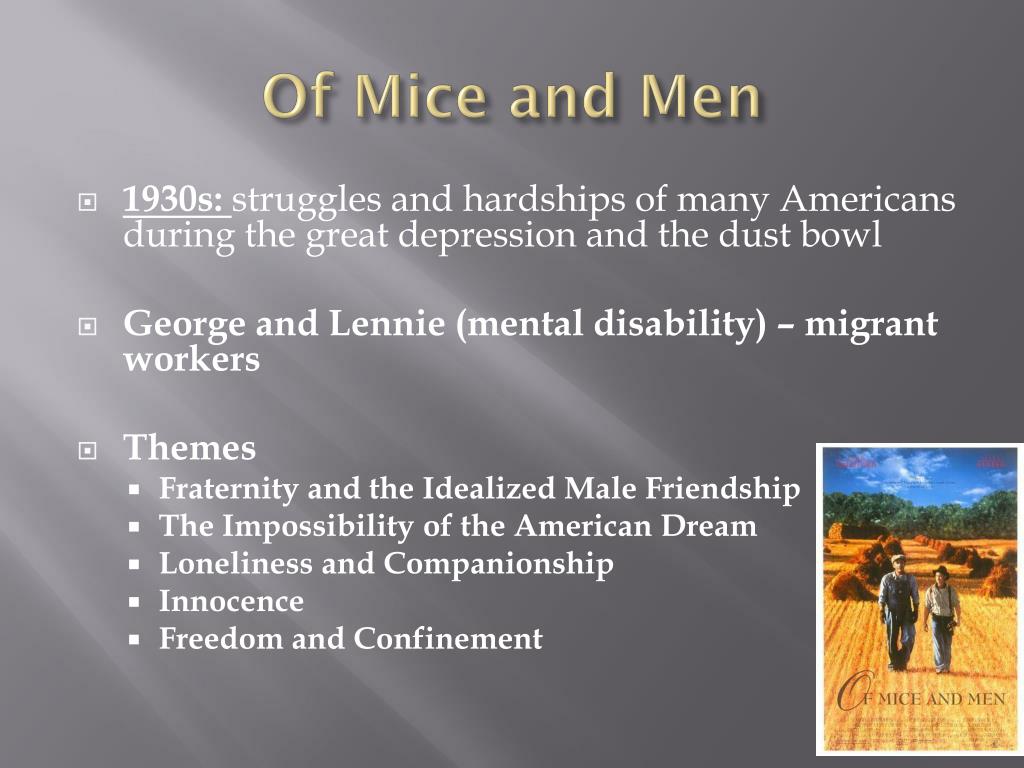 The Impact Of The American Dream In Steinbecks Of Mice And Men