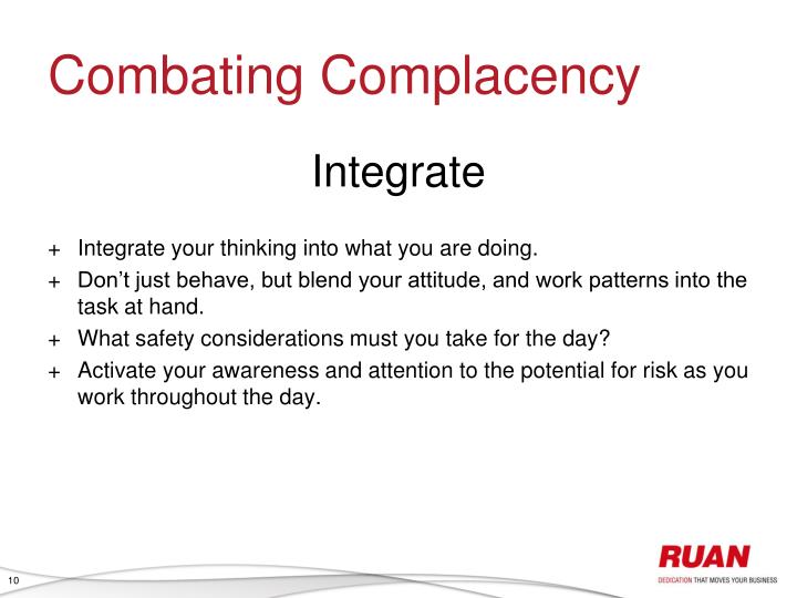 PPT - Awareness of Complacency Safety & Compliance PowerPoint ...