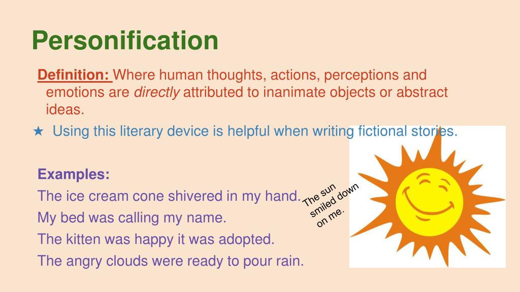 personification literary device