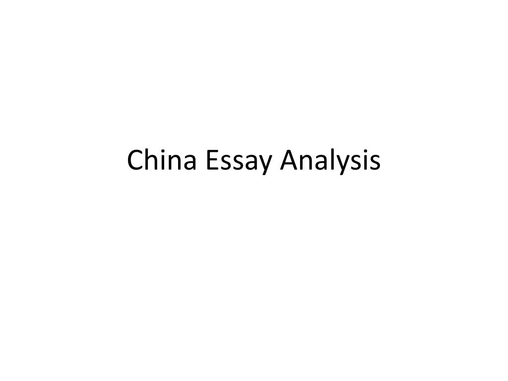 introduction of china essay