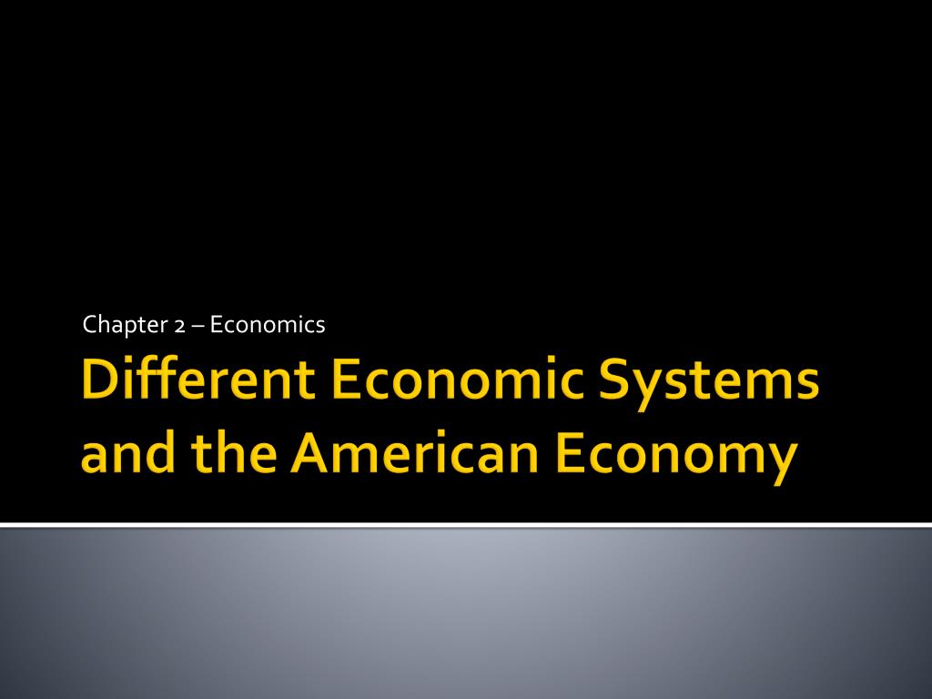 PPT - Different Economic Systems and the American Economy PowerPoint ...