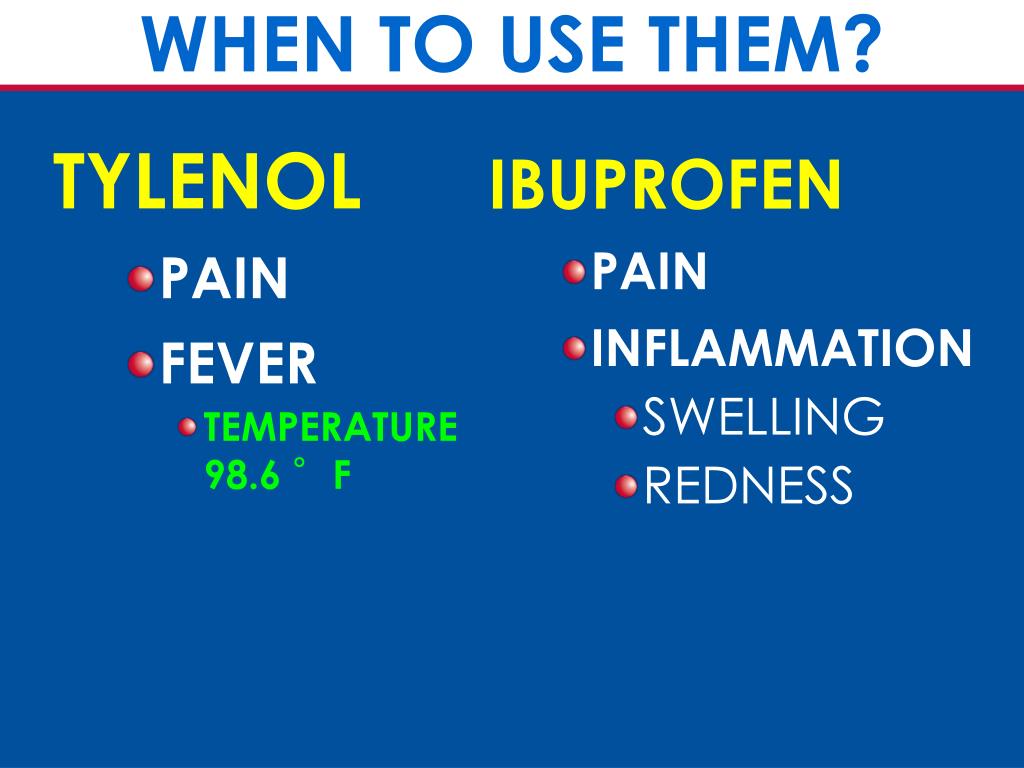 tylenol and ibuprofen side effects tylenol and ibuprofen side effects