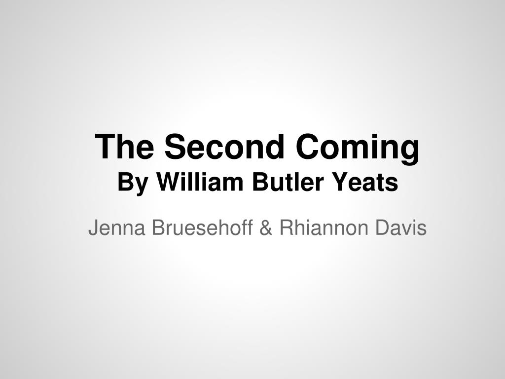 the second coming william butler yeats line by line analysis