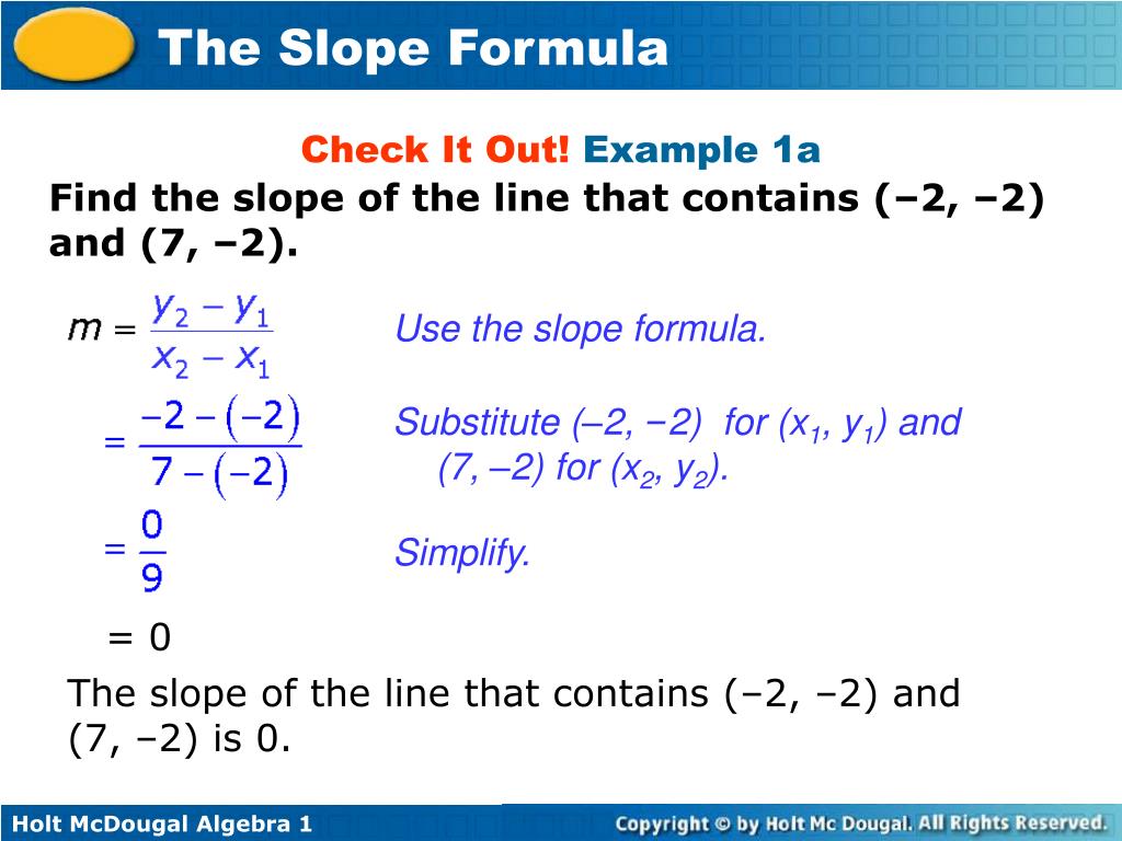 PPT - The Slope Formula PowerPoint Presentation, free download - ID:2534771