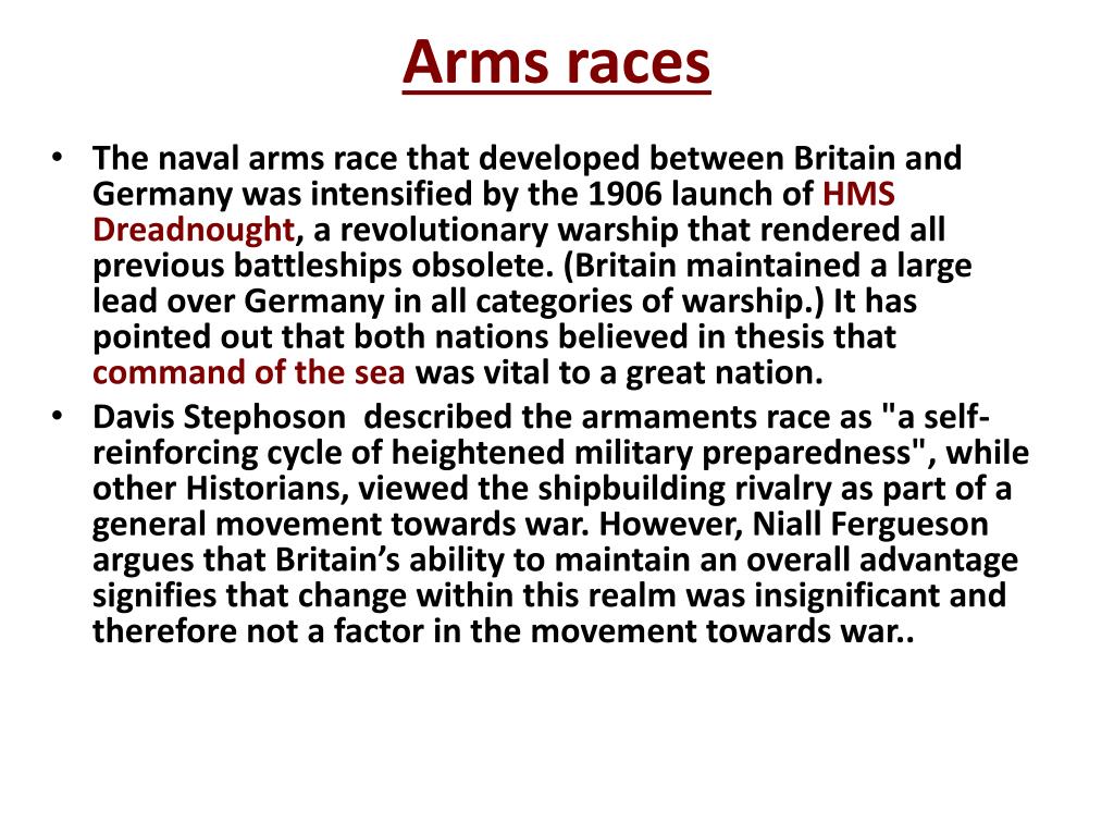 essay arms race