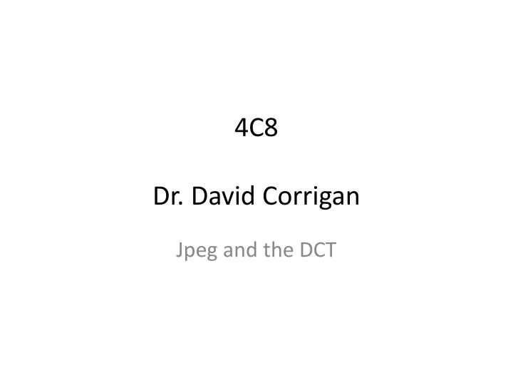 4c8 dr david corrigan n.