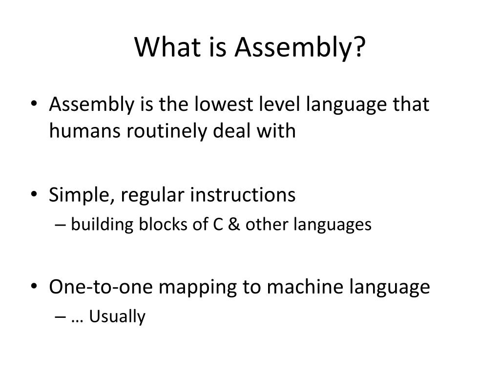 Ppt b1010 assembly powerpoint presentation free download id 2536522