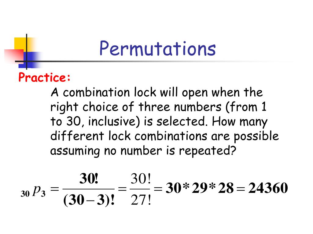 permutations formula