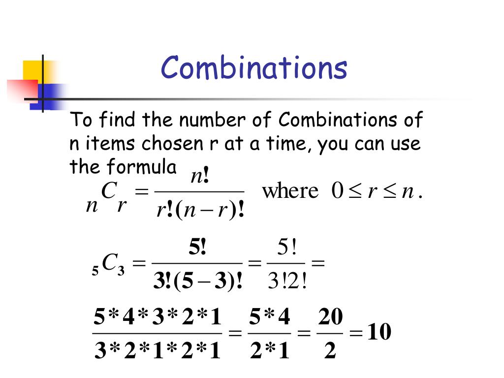 PPT Permutations and Combinations PowerPoint Presentation, free download ID2537274