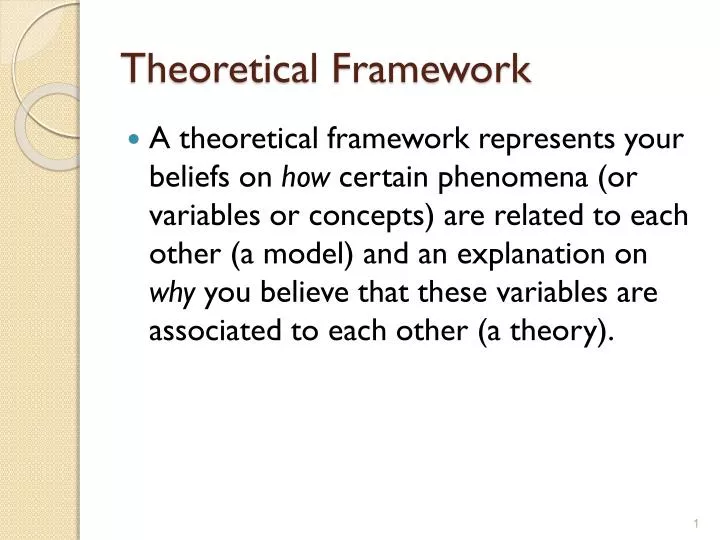 Ppt Theoretical Framework Powerpoint Presentation Free Download Id 2537353