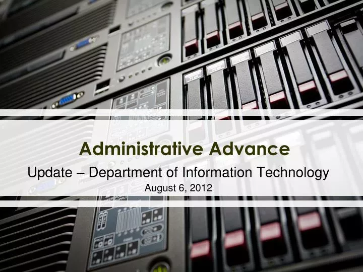 PPT - Administrative Advance PowerPoint Presentation, Free Download ...