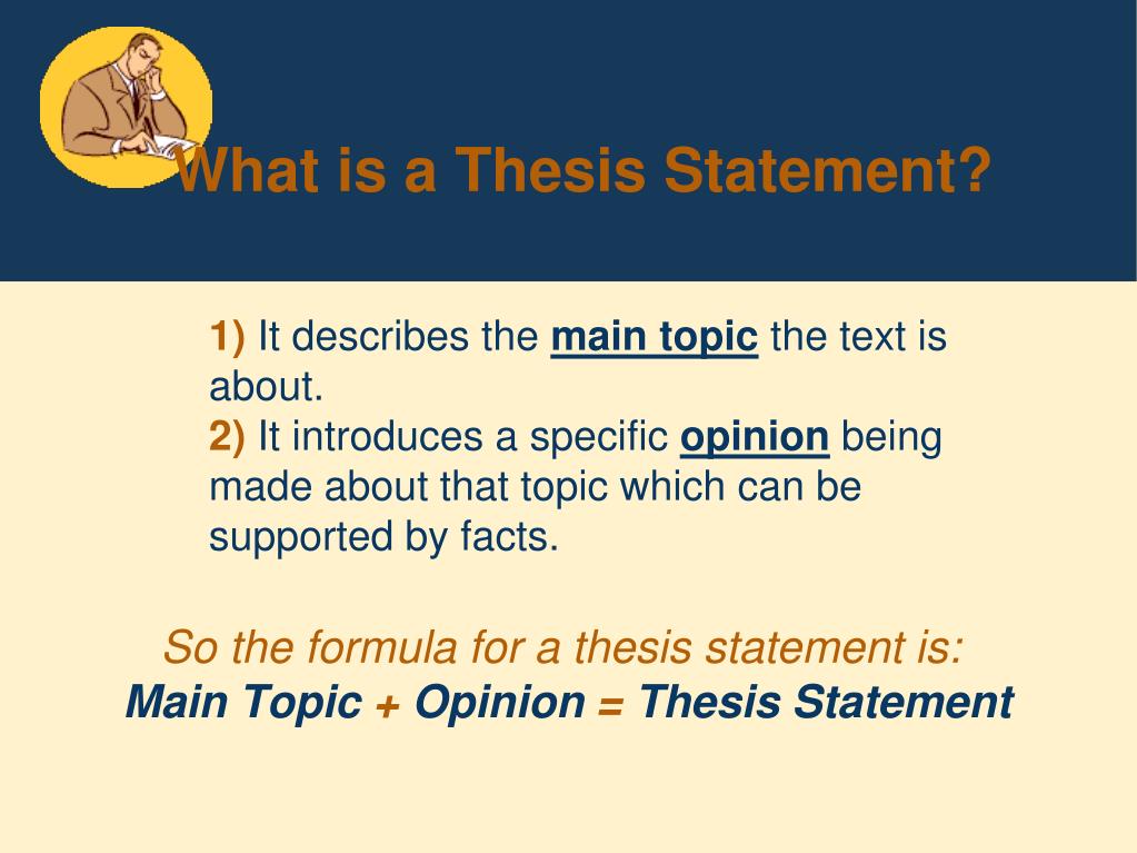 define the term of thesis statement