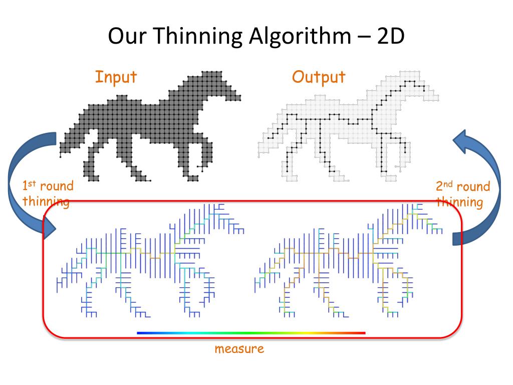 PPT A Simple and Robust Thinning Algorithm on Cell Complexes