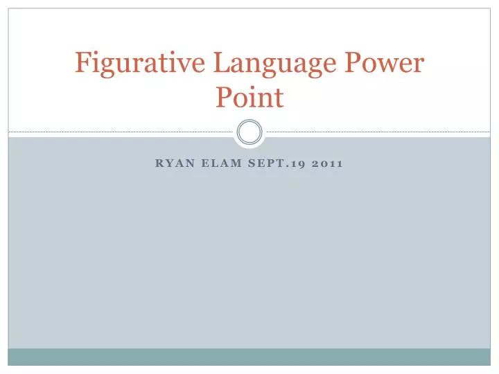 figurative language power point n.