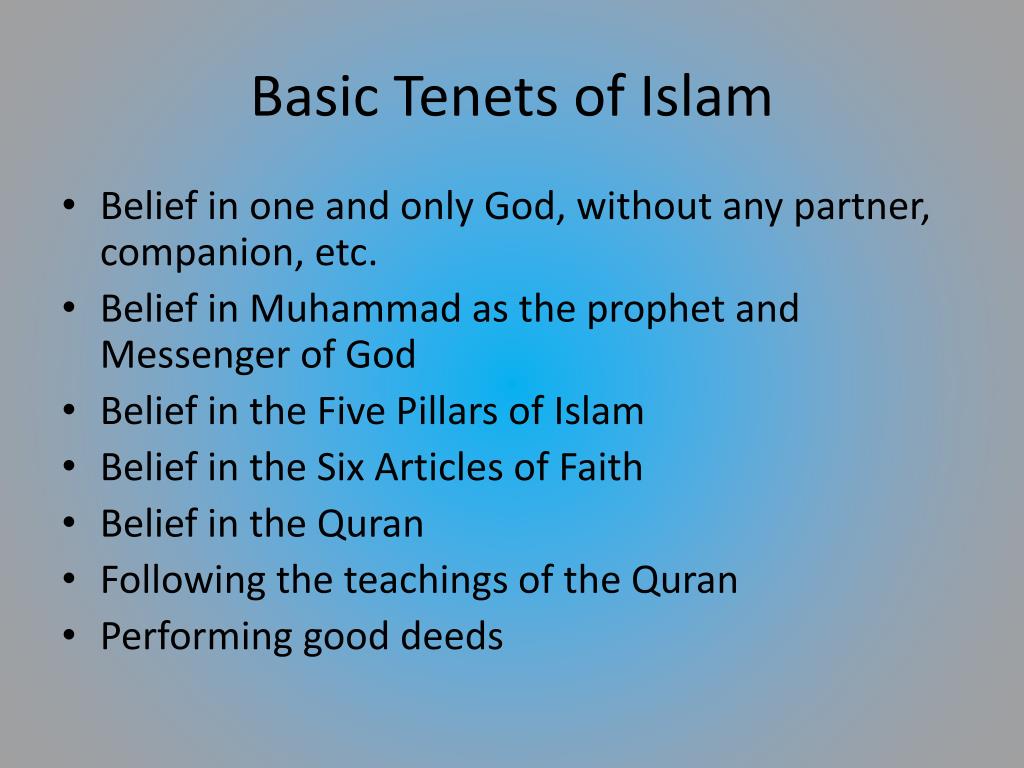 Basic Tenets Of Islamic Faith Ericvisser