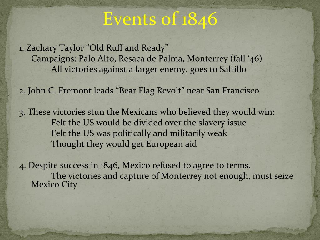 PPT - The Mexican-American War: Origins, Events, and Impacts on ...