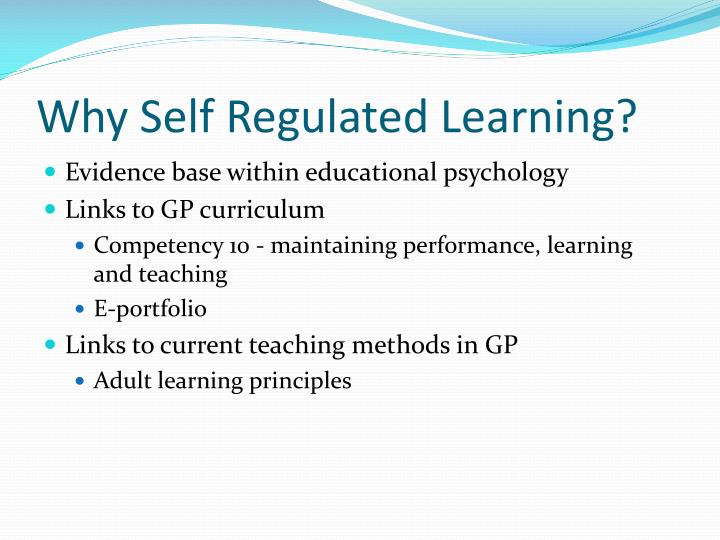 PPT - Self Regulated Learning Masterclass PowerPoint Presentation - ID ...