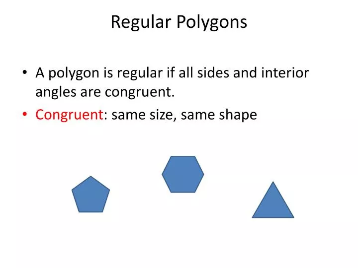Ppt Regular Polygons Powerpoint Presentation Free