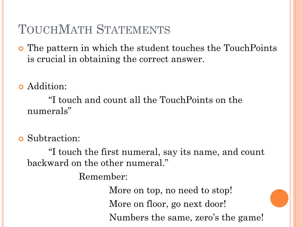 Zero Touchmath Examples PPT - Maggie Macedonia Kelly Hood PowerPoint Presentation, free ...